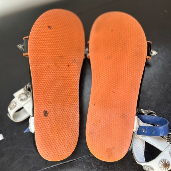 TOGA PULLA Metal Embellished Sandals-Black and White/ Size 38 (US8) - Picture 4 of 5